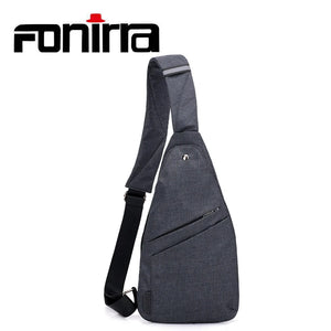 FONIRRA Men Shoulder Bag Chest Pack Convenient Carry Money Phone Pouch