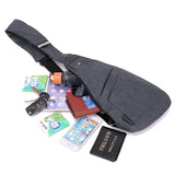 FONIRRA Men Shoulder Bag Chest Pack Convenient Carry Money Phone Pouch