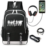 USB Charge School Backpack for Teenage Boys and Girls