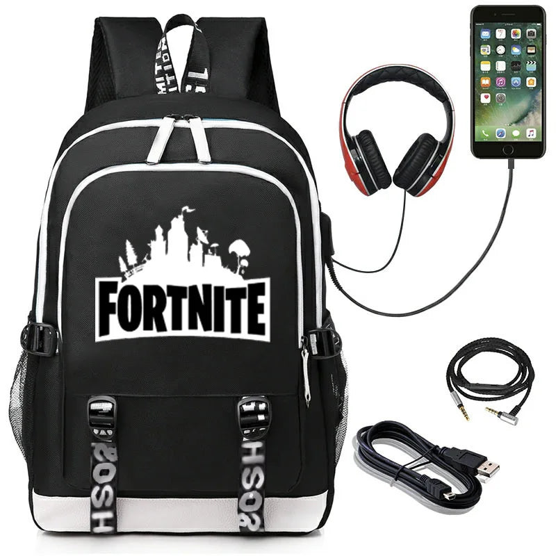 USB Charge School Backpack for Teenage Boys and Girls