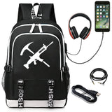 USB Charge School Backpack for Teenage Boys and Girls