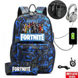 Game Backpack Student Bag USB Charging 3D Backpack Travel Girls Boys La