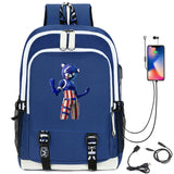 Waterproof USB Charging Schoolbag Boys Girls Outdoor Travel Backpack