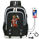 Waterproof USB Charging Schoolbag Boys Girls Outdoor Travel Backpack