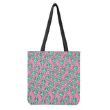 Cactus Plant Polyester Tote Bag for Women