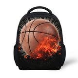 3D Basketball Backpack Kids School Bags For Little Boys Cartoon