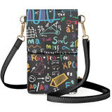 Classic Shoulder Bag with Mathematical Formula Print