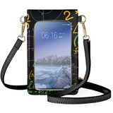 Classic Shoulder Bag with Mathematical Formula Print