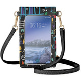 Classic Shoulder Bag with Mathematical Formula Print
