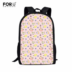 Cute Guinea Pig Kids Backpack Large Capacity Girls Boys School Bag