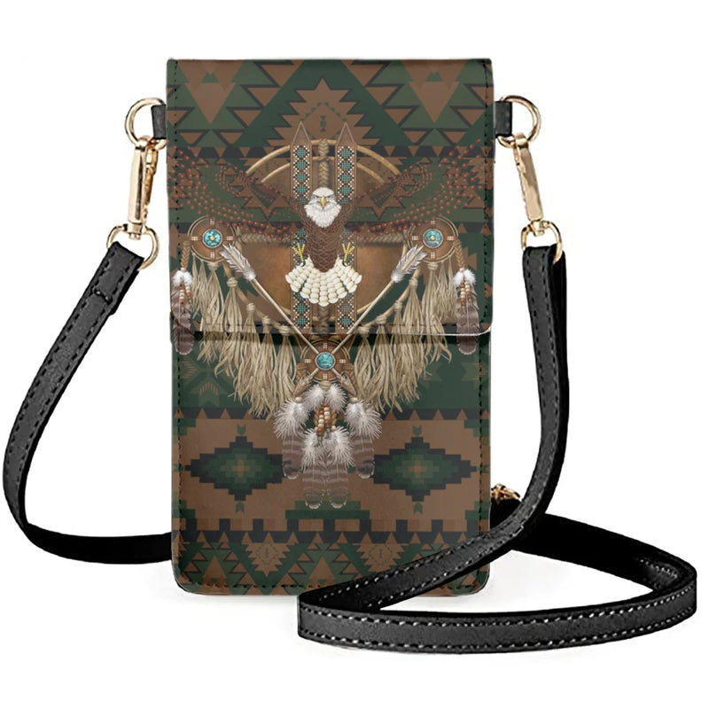 Tribal Cellphone Bag Messenger Cosmetic Storage Pouch