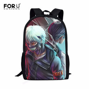 Anime Tokyo Ghoul Pattern Kids Backpacks for School Boys Teenagers