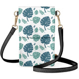 Banana Leaves Palm Leaf One Shoulder Bag Fresh Green Anti-fall Phone Package
