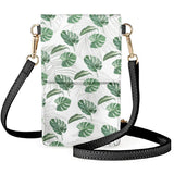 Banana Leaves Palm Leaf One Shoulder Bag Fresh Green Anti-fall Phone Package