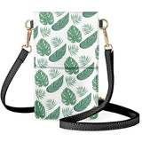 Banana Leaves Palm Leaf One Shoulder Bag Fresh Green Anti-fall Phone Package