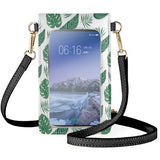 Banana Leaves Palm Leaf One Shoulder Bag Fresh Green Anti-fall Phone Package