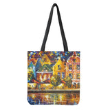 Architectural Oil Painting Shoulder Bag