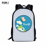 Butterfly Girls School Backpacks High Capacity Teenagers Bag