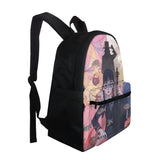 Wednesday Addams Backpack Cartoon Girl Print Student TV Series Schoolbag