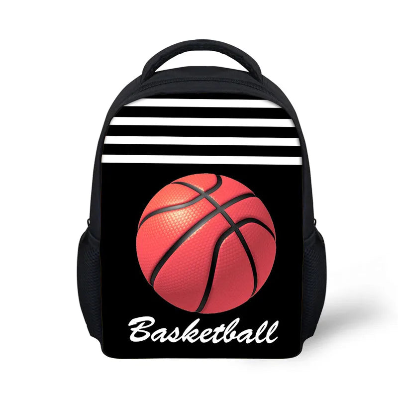 3D Ball Print Child Backpack School Bag for Kids