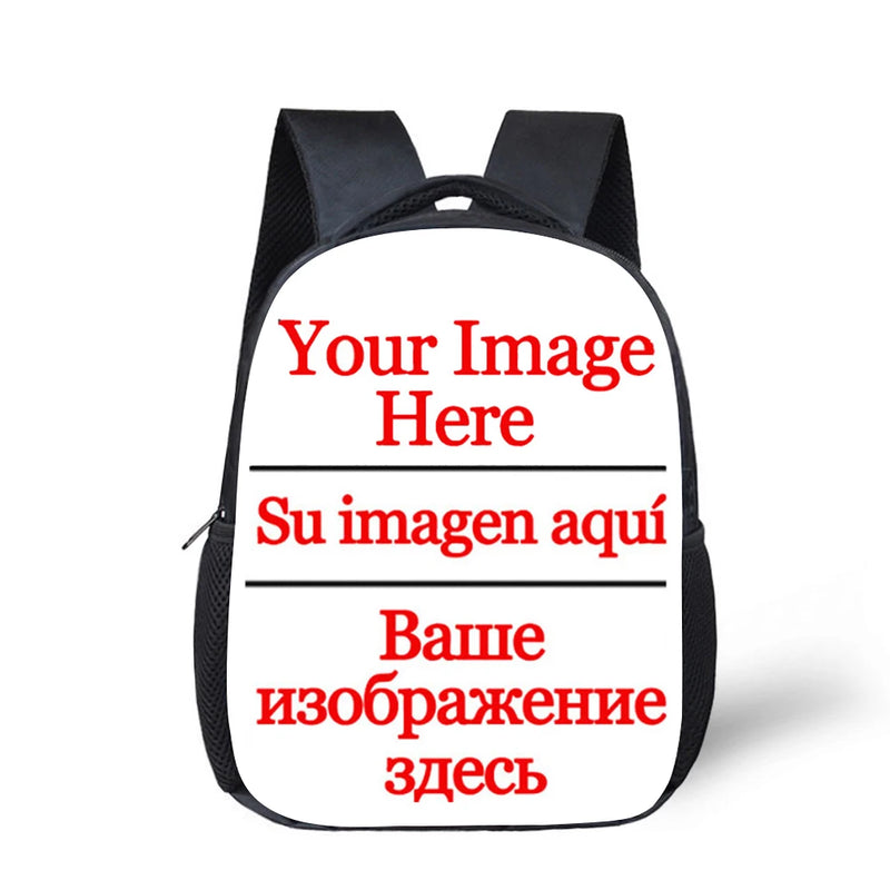 Kids School Bus Funny Print Preschool Kindergarten Book Bag Boys Girls