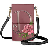Roses Mobile Phone Bag PU Leather Shoulder Pouch