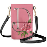 Roses Mobile Phone Bag PU Leather Shoulder Pouch