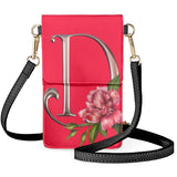 Roses Mobile Phone Bag PU Leather Shoulder Pouch