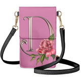 Roses Mobile Phone Bag PU Leather Shoulder Pouch
