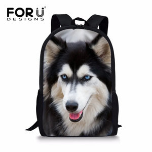 Animal Husky Backpack for Little Boys and Girls