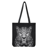 Leopard Print Women Shopping Bag Lightweight Tote Backpack