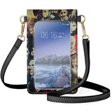 Clown Pattern Shoulder Bag - PU Material