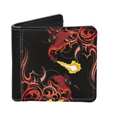 Dragon Print Waterproof Men's Short Wallet Clutch Purse