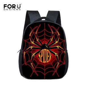 Spider Print School Bag for Little Boys Mini Preschool Baby Kids Bookbags