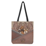 Animal Leather Printed Reusable Eco Shopping Bag Women Shoulder Bag