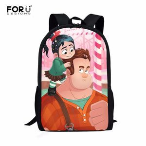 Durable Cartoon School Backpack for Girls