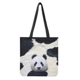 Chinese Giant Panda Reusable Bulk Shopping Bag Double Sided Print