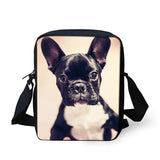 Puppy Pug Dog Messenger Bag for Men Women Casual Boys Girls Crossbody Bag