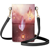 Vintage Dead Leaf Butterfly Cell Phone Bag Clamshell Handbag