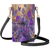 Vintage Dead Leaf Butterfly Cell Phone Bag Clamshell Handbag