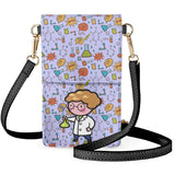 Diagonal Mobile Phone Bag Cartoon Chemical Experiment Doctor Shoulder Bags