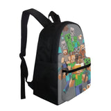 Game Scene Double Shoulder Strap Bookbag for Students