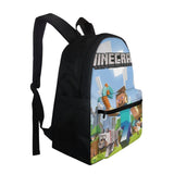 Game Scene Double Shoulder Strap Bookbag for Students