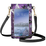 Colorful Butterfly Women's Phone Case Makeup Bag Handbag