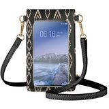 Ethnic Abstract Art Shoulder Mobile Phones Bags Geometric Vintage Square