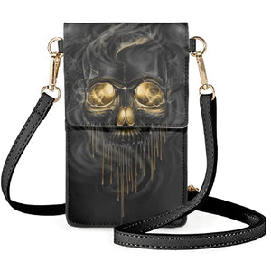 Fashionable 3D Printed Skull Unisex Mobile Phones Bag