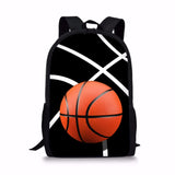 Fire Basketballs Kids School Bags for Boys - Big Capacity