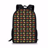 Flower Turtle Printing Women Backpack Girls School Bags Teenager Laptop Backpack