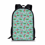 Flower Turtle Printing Women Backpack Girls School Bags Teenager Laptop Backpack