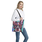 French Bulldog Print Handbag Girls Travel Leisure Storage Bag Shoulder Bags